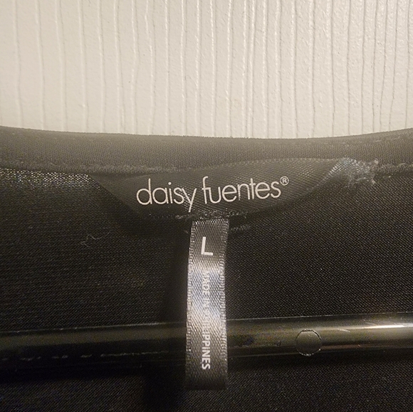 EUC Daisy Fuentes Black Belted Mini Dress - Picture 2 of 3